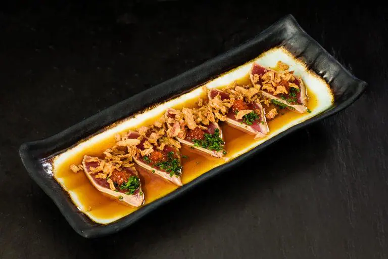 Bluefin Tuna Tataki con ponzu de trufa