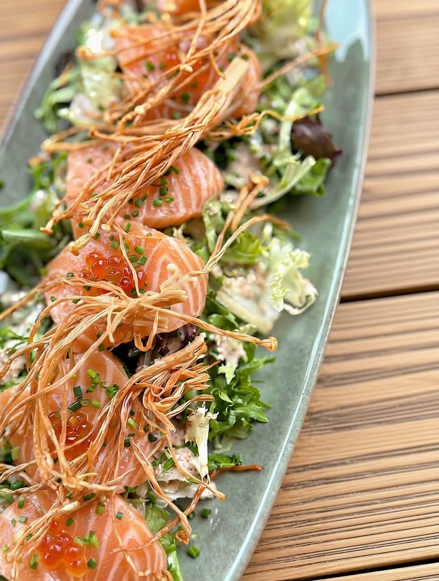 Salmon Sashimi Salads